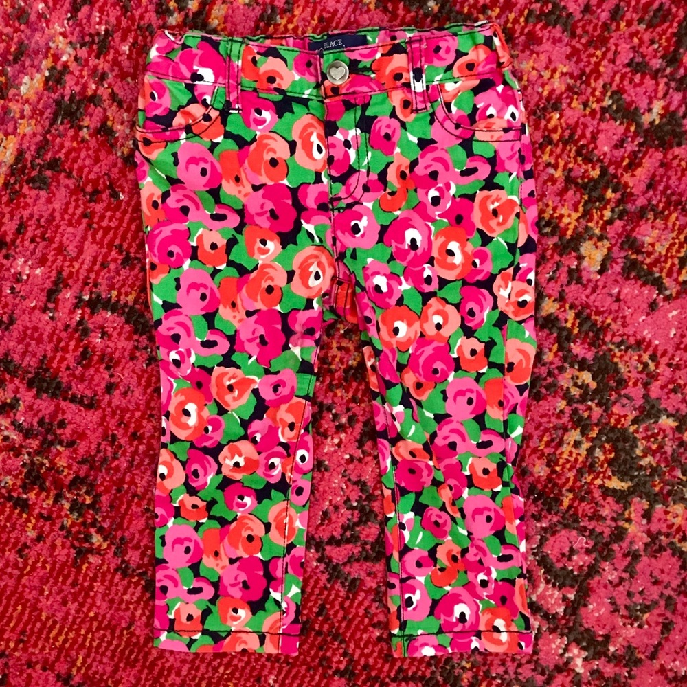 Children’s Place Floral Jeggings 18-24m